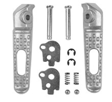 Biketec parts комплект підніжок для пасажирів (підніжки) в комплекті з кріпленнями HONDA cbr 600rr / cbr 1000rr '03-14 колір срібло