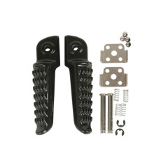 Biketec parts комплект підніжки пасажира в комплекті з кріпленнями kawasaki zx-6r ninja '98-13, zx 636 '03-06, z 750 '04-12, z 1000 '03-13, z 1000sx '11-13, gtr 1400 / er6 '06-13, zx-10r '04-13 колір чорний