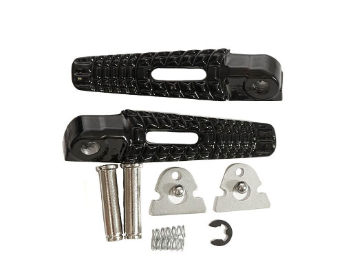 Biketec parts комплект підніжок (підставки для ніг) в комплекті з кріпленнями suzuki gsxr 600/750 '06-14, gsxr 1000 '05-14, b-king '08-13 колір чорний