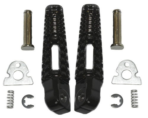 Biketec parts комплект підніжок (підставки для ніг) в комплекті з кріпленнями suzuki gsxr 600/750 '06-14, gsxr 1000 '05-14, b-king '08-13 колір чорний