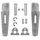Biketec parts комплект підніжок (підставки для ніг) в комплекті з кріпленнями suzuki gsxr 600/750 '06-14, gsxr 1000 '05-14, b-king '08-13 колір сріблястий