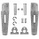 Biketec parts комплект підніжок (підставки для ніг) в комплекті з кріпленнями suzuki gsxr 600/750 