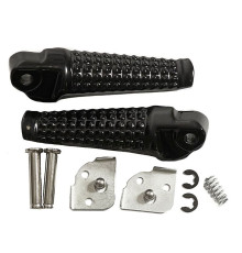 Biketec parts комплект підніжок для пасажирів (підніжки) в комплекті з кріпленнями suzuki gsxr 600/750 '96-05, gsxr 1000 '01-04 колір чорний