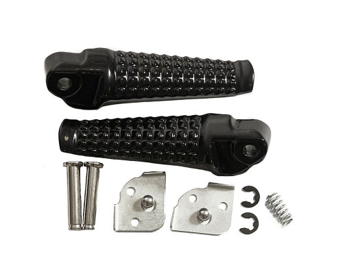 Biketec parts комплект підніжок для пасажирів (підніжки) в комплекті з кріпленнями suzuki gsxr 600/750 '96-05, gsxr 1000 '01-04 колір чорний