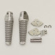 Biketec parts комплект підніжок для пасажирів (підніжки) в комплекті з кріпленнями suzuki gsxr 600/750 '96-05, gsxr 1000 '01-04 колір сріблястий