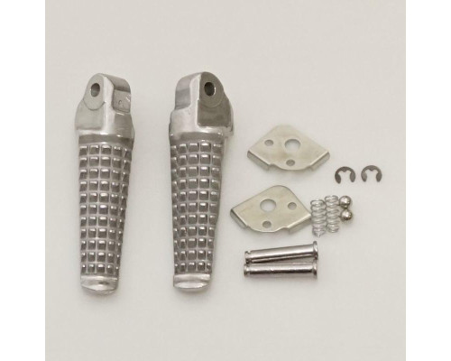 Biketec parts комплект підніжок для пасажирів (підніжки) в комплекті з кріпленнями suzuki gsxr 600/750 '96-05, gsxr 1000 '01-04 колір сріблястий