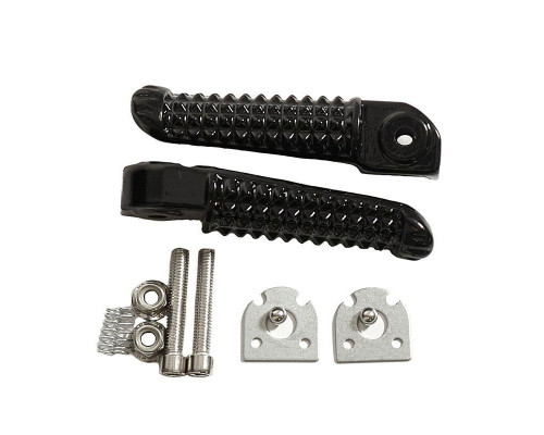 Biketec parts комплект підніжок (підставки для ніг) в комплекті з кріпленнями YAMAHA yzf r1 '02-11, yzf r6 '03-11 колір чорний