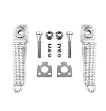 Biketec parts комплект підніжок (підставки для ніг) в комплекті з кріпленнями YAMAHA yzf r1 '02-12, yzf r6 '03-11 колір сріблястий