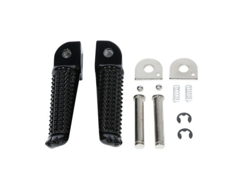 Biketec parts комплект підніжки пасажира в комплекті з кріпленнями YAMAHA yzf r1'98-99, fzs 600 fazer/yzf 600r'97-03, trx 850'96-00, tdr 125'96-00, xjr 400'93-08 колір срібло