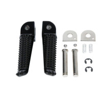 Biketec parts комплект підніжки пасажира в комплекті з кріпленнями YAMAHA yzf r1'98-99, fzs 600 fazer/yzf 600r'97-03, trx 850'96-00, tdr 125'96-00, xjr 400'93-08 колір срібло