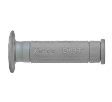 Ariete off road grips dirt zone grip soft (yamaha tenere 700) (135 мм) з отвором колір світло-сірий