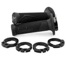 Domino off road d-lock grip (з адаптерами для фаркопів - ktm, husqvarna, gasgas, HONDA, kawasaki, suzuki, YAMAHA) колір чорний