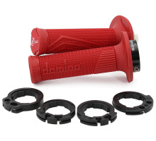 Domino off road d-lock grip (з адаптерами для фаркопів - ktm, husqvarna, gasgas, HONDA, kawasaki, suzuki, YAMAHA) колір червоний
