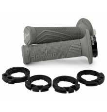 Domino off road d-lock grip (з адаптерами для фаркопів - ktm, husqvarna, gasgas, HONDA, kawasaki, suzuki, YAMAHA) колір сірий