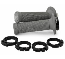 Domino off road d-lock grip (з адаптерами для фаркопів - ktm, husqvarna, gasgas, HONDA, kawasaki, suzuki, YAMAHA) колір сірий