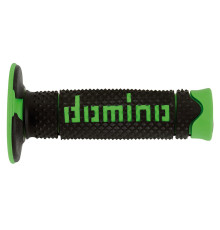 Двокомпонентні рукоятки domino off road чорні/зелені