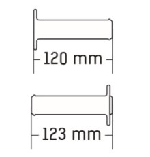 Рукоятки для бездоріжжя domino ultra soft (22+25мм, довжина 120/123мм) без відкривання колір сірий