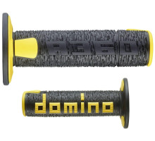 Нові пластинчасті двокомпонентні позашляхові ручки domino колір чорний/жовтий