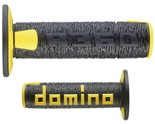 Нові пластинчасті двокомпонентні позашляхові ручки domino колір чорний/жовтий