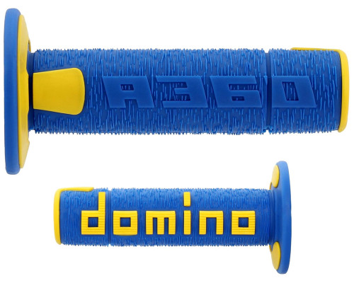 Нові пластинчасті двокомпонентні позашляхові ручки domino синього/жовтого кольору