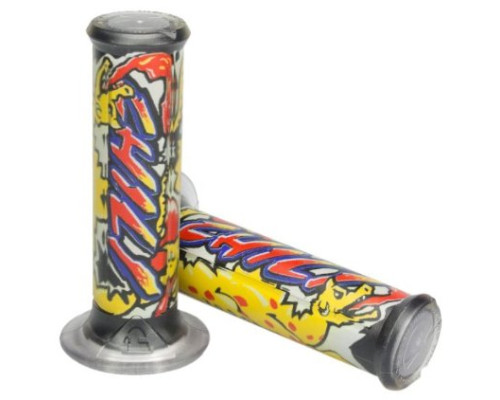 Манжети harri's sale 01684-cl (120 мм/22 мм) без отвору колір жовтий/синій/червоний
