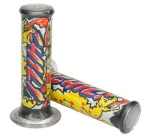 Манжети harri's sale 01684-cl (120 мм/22 мм) без отвору колір жовтий/синій/червоний