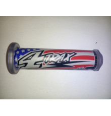 Harri's sale 01698-us quad 4trax usa манжети (120 мм/22 мм) без отворів колір чорний/червоний/синій/білий