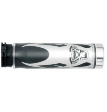 Harri's sale 02601-ag наконечник полум'я хромований (130 мм/25 мм) без отвору колір сірий/чорний