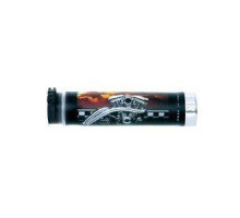 Harri's sale 02601-bth мотор v-twin наконечник хром (130 мм/22 мм) без отворів колір чорний