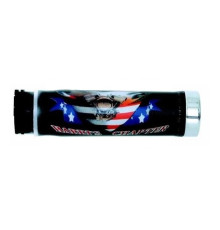 Harri's sale 02601-hc манжети для прапора сша з хромованим наконечником (130 мм/22 мм) без отвору колір чорний/червоний/синій