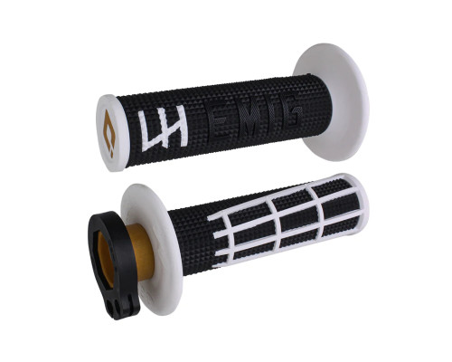 Odi off road emig 2.0 v2 lock-on grip колір чорний білий