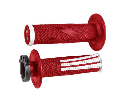 Odi off road emig pro v2 lock-on grip колір червоний білий