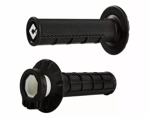 Odi off road half waffle mx v2 lock-on grip колір чорний