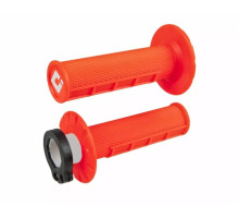 Odi off road half waffle mx v2 lock-on grip колір fluo orange