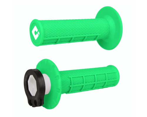 Odi off road half waffle mx v2 lock-on grip колір fluo green
