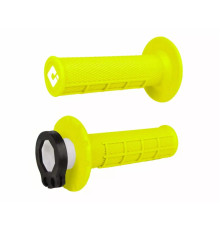 Odi off road half waffle mx v2 lock-on grip колір fluo жовтий