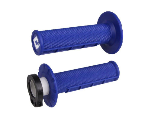Odi off road half waffle mx v2 lock-on grip колір синій