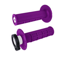Odi off road half waffle mx v2 lock-on grip колір фіолетовий