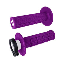 Odi off road half waffle mx v2 lock-on grip колір фіолетовий