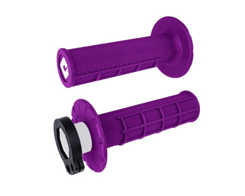 Odi off road half waffle mx v2 lock-on grip колір фіолетовий