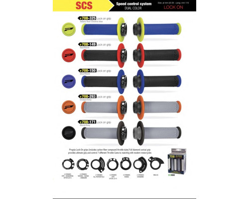 Progrip pg708 позашляхові маневри з блокуванням scs + 6 адаптерів rolgaz (22+25мм) колір чорний синій двокомпонентний (708-150)