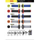 Progrip pg708 позашляхові маневри з блокуванням scs + 6 адаптерів rolgaz (22+25мм) колір синьо-жовтий фторопластовий бікомпонент (708-325)