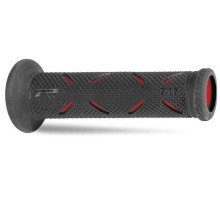 Манжети progrip pg717 дорожні (22+25мм, довжина 122мм), колір чорний/червоний (двокомпонентні) (717-149) (pg717/6)