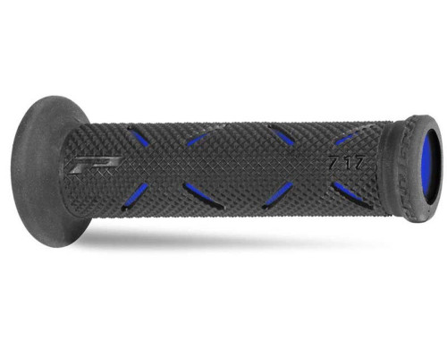 Манжети progrip pg717 дорожні (22+25мм, довжина 122мм), колір чорний/синій (двокомпонентні) (717-150) (pg717/2)