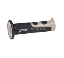 Манжети progrip pg725 дорожні (22+25мм, довжина 122мм), колір сірий/чорний (двокомпонентні) (725-187) (pg725/6)