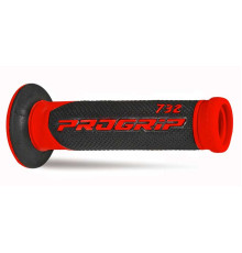Манжети progrip pg732 дорожні (22+25мм, довжина 125мм), колір червоний/чорний (двокомпонентні) (732-149) (pg732/6)