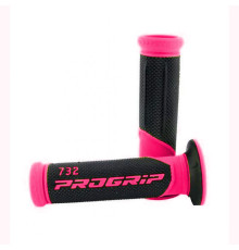 Манжети progrip pg732 дорожні (22+25мм, довжина 125мм), колір фуксія flow/чорний (двокомпонентні) (732-297) (pg732/12) (pg732/12)