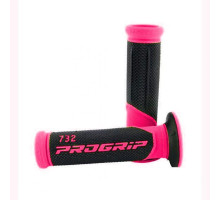 Манжети progrip pg732 дорожні (22+25мм, довжина 125мм), колір фуксія flow/чорний (двокомпонентні) (732-297) (pg732/12) (pg732/12)