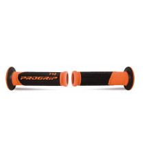 Ручка progrip pg732 road (22+25мм, довжина 125мм) оранжево-чорна (двокомпонентна) (732-296) (pg732/9) (pg732)