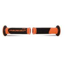 Ручка progrip pg732 road (22+25мм, довжина 125мм) оранжево-чорна (двокомпонентна) (732-296) (pg732/9) (pg732)